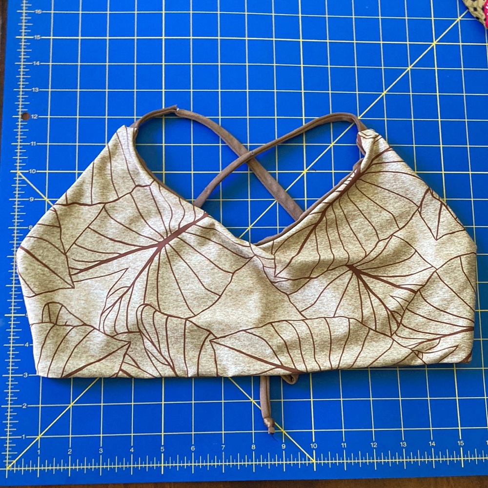 Kalokini Lani Bralette Caramel Kalo XL NWOT.